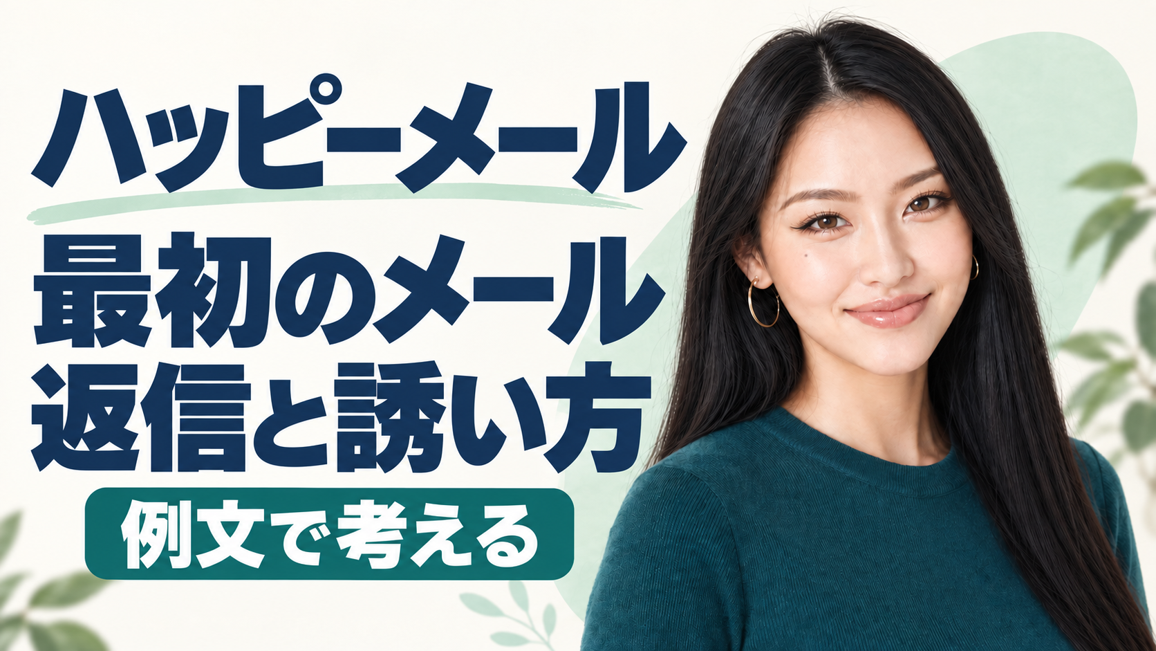 ハッピーメールの最初のメールと返信・誘い方の例文